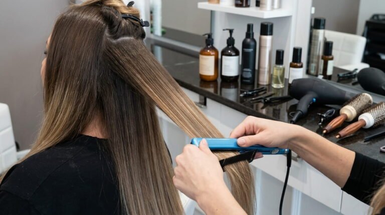 How to flat iron hair the healthiest way, with heat protection tips, proper temperature settings, and gentle straightening techniques to reduce damage and keep hair smooth and shiny.